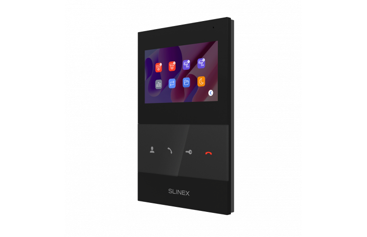 Slinex SQ-04M intercom with high-resolution widescreen LCD display and built-in memory