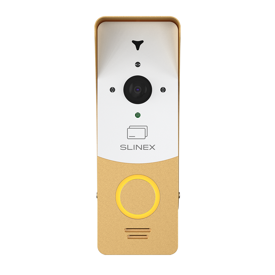 Slinex ML-20CR (gold + white) outdoor panel with ID card reader