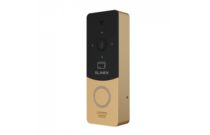 Slinex ML-20CR HD (gold + black) outdoor panel with AHD/CVBS support and ID card reader