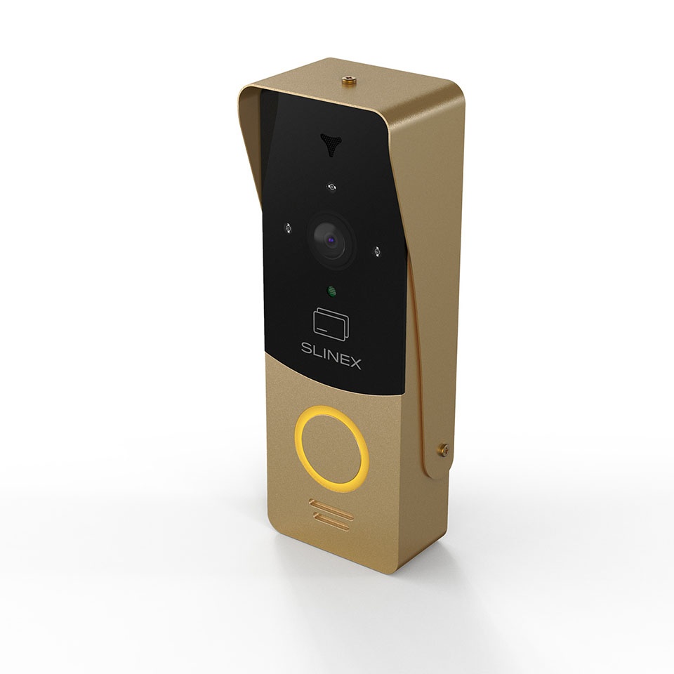 Slinex ML-20CR HD (gold + black) outdoor panel with AHD/CVBS support and ID card reader